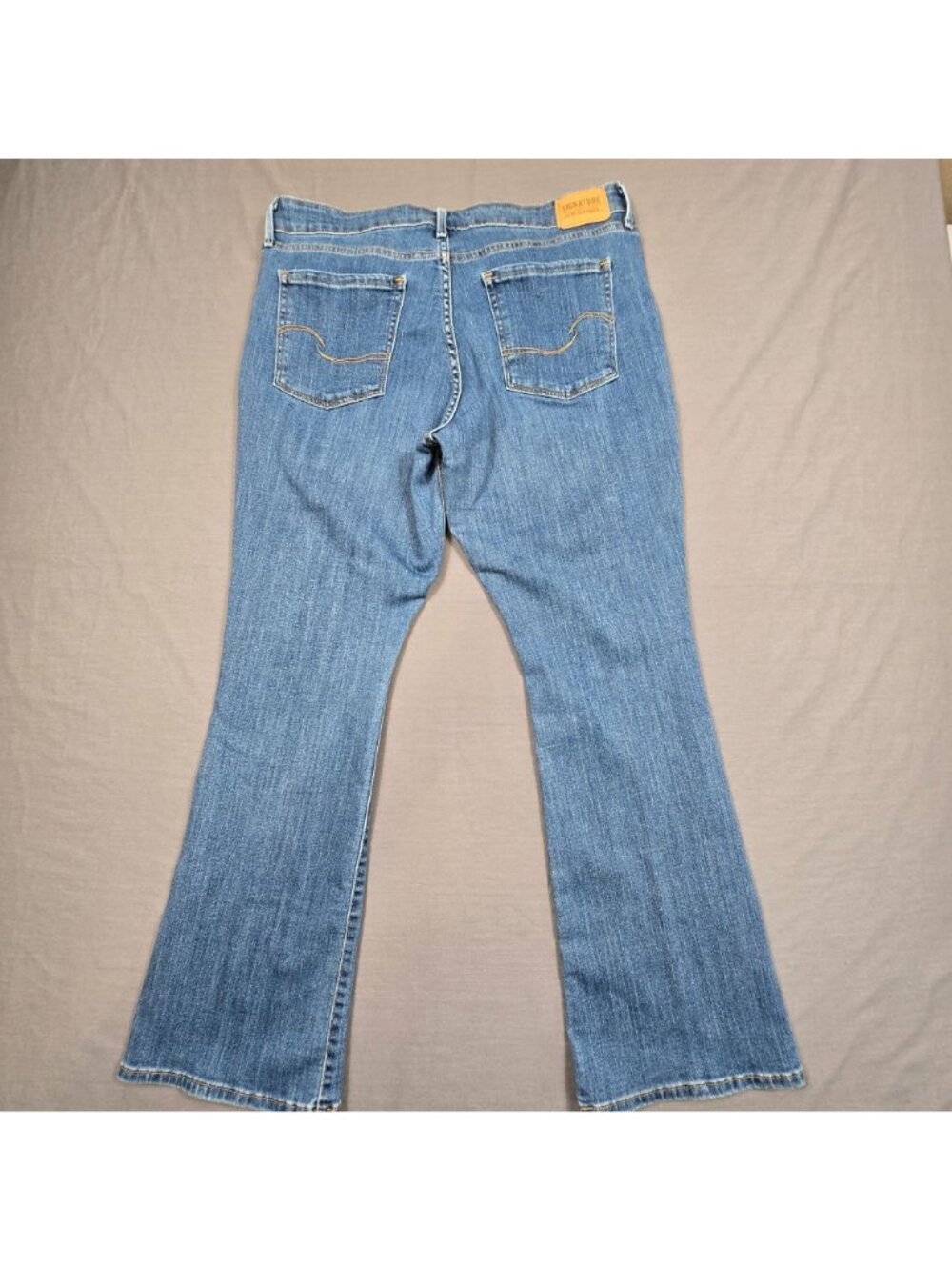 Signature Levi Strauss Womens 14S Mid-Rise Bootcut Jeans W32 L30 Stretch Denim - Picture 6 of 7